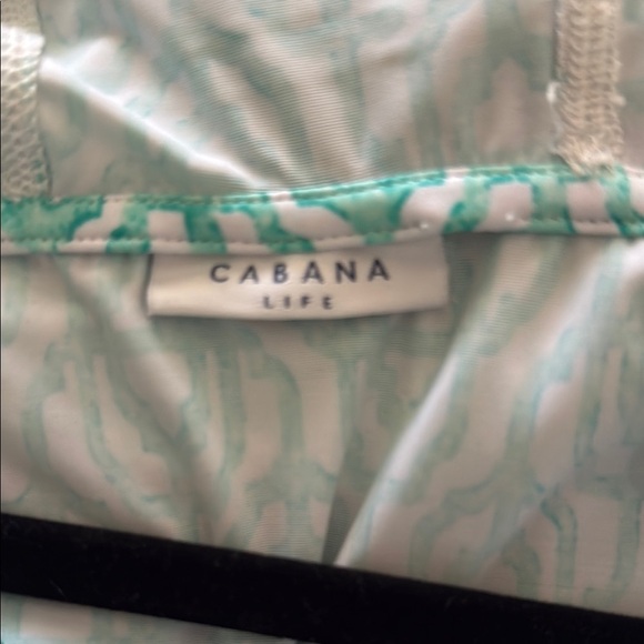 Cabana Life Teal and Yellow Swim Coverup size M/L - Picture 7 of 7